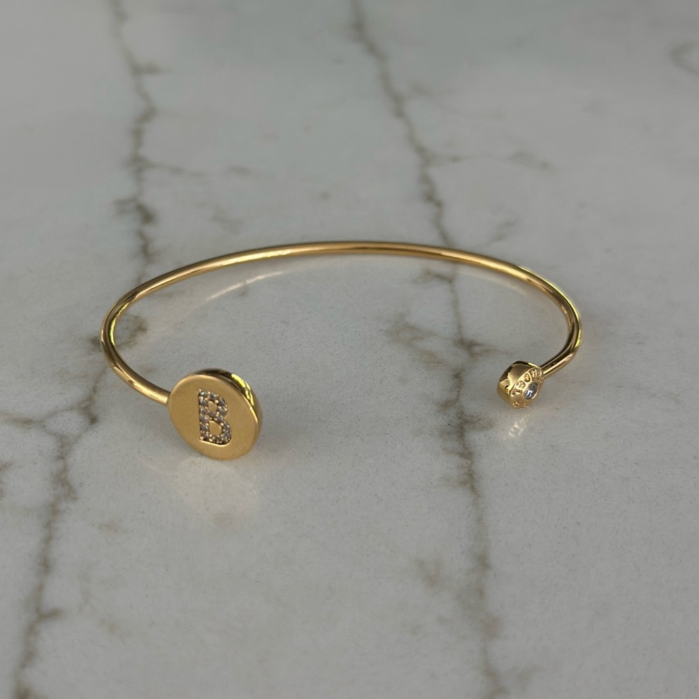 Henri Bendel Gold Initial Bracelet